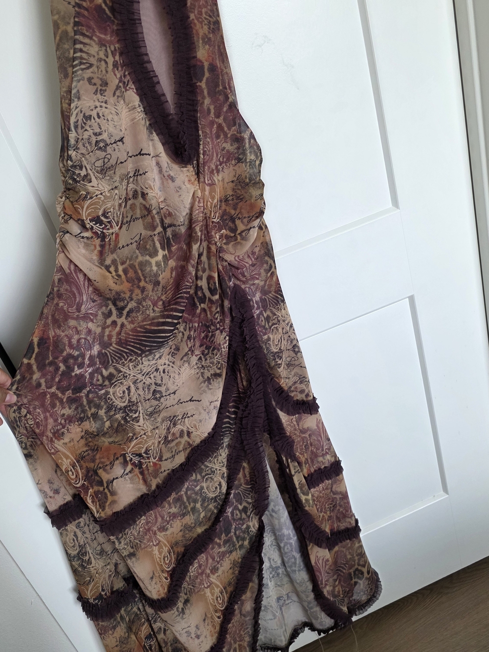 Jaded London Fatale Maxi Dress in Sunrose Size 4 - Picture 4 of 6